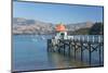 Daly's Wharf, an historic jetty overlooking Akaroa Harbour, Akaroa, Banks Peninsula, Canterbury, So-Ruth Tomlinson-Mounted Premium Photographic Print