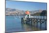 Daly's Wharf, an historic jetty overlooking Akaroa Harbour, Akaroa, Banks Peninsula, Canterbury, So-Ruth Tomlinson-Mounted Photographic Print