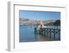 Daly's Wharf, an historic jetty overlooking Akaroa Harbour, Akaroa, Banks Peninsula, Canterbury, So-Ruth Tomlinson-Framed Photographic Print