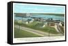 Dam at Keokuk-null-Framed Stretched Canvas