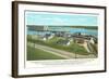 Dam at Keokuk-null-Framed Art Print