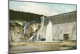 Dam, Croton on Hudson-null-Mounted Art Print