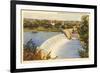 Dam on Scioto River, Columbus, Ohio-null-Framed Premium Giclee Print