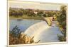 Dam on Scioto River, Columbus, Ohio-null-Mounted Premium Giclee Print