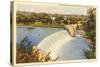 Dam on Scioto River, Columbus, Ohio-null-Stretched Canvas