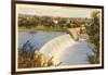 Dam on Scioto River, Columbus, Ohio-null-Framed Art Print