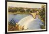 Dam on Scioto River, Columbus, Ohio-null-Framed Art Print