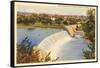 Dam on Scioto River, Columbus, Ohio-null-Framed Stretched Canvas