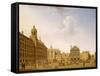 Dam Square - Amsterdam, 1782-Isaak Ouwater-Framed Stretched Canvas