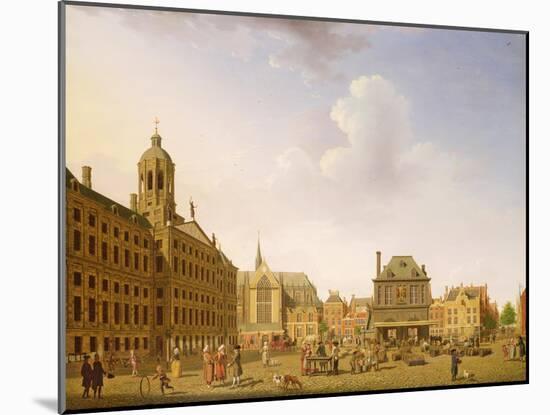 Dam Square - Amsterdam, 1782-Isaak Ouwater-Mounted Giclee Print