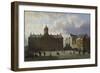 Dam Square with the Royal Palace, Amsterdam, 1855-Cornelis Springer-Framed Giclee Print