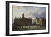 Dam Square with the Royal Palace, Amsterdam, 1855-Cornelis Springer-Framed Giclee Print