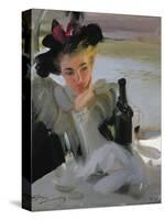 Dam Vid Cafe, 1894-Anders Leonard Zorn-Stretched Canvas