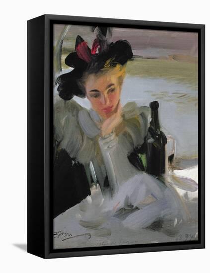 Dam Vid Cafe, 1894-Anders Leonard Zorn-Framed Stretched Canvas