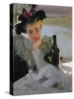 Dam Vid Cafe, 1894-Anders Leonard Zorn-Stretched Canvas