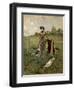 Dama Con Sombrilla, 1880-1888-Francisco Miralles-Framed Premium Giclee Print