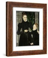 Dama Y Niña, 1567-Adraien Van Cronenburch-Framed Giclee Print