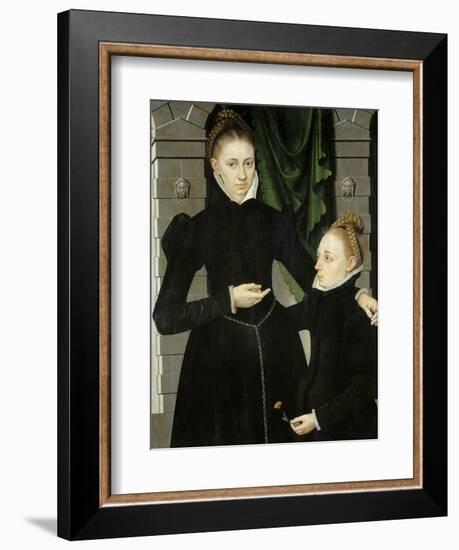 Dama Y Niña, 1567-Adraien Van Cronenburch-Framed Giclee Print