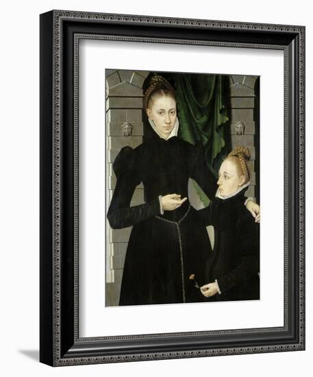 Dama Y Niña, 1567-Adraien Van Cronenburch-Framed Giclee Print