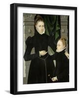 Dama Y Niña, 1567-Adraien Van Cronenburch-Framed Giclee Print
