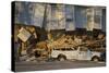 Damage Caused to House-John Cancalosi-Stretched Canvas