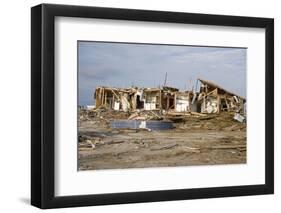 Damage Caused to Houses by Hurricane Katrina-John Cancalosi-Framed Photographic Print