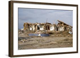 Damage Caused to Houses by Hurricane Katrina-John Cancalosi-Framed Photographic Print