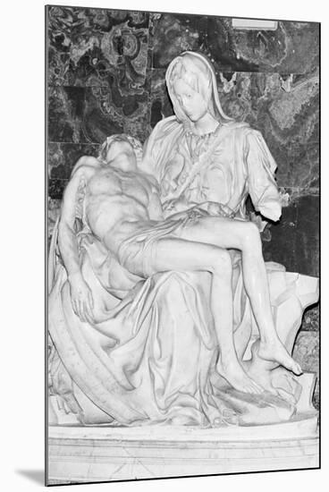 Damage Done to Pieta by Michelangelo Buonarroti-null-Mounted Photographic Print