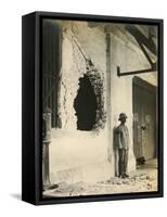 Damage from Sms Emden in Madras, India, WWI-null-Framed Stretched Canvas