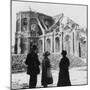 Damage to the Church of Notre Dame, Armentières, France, World War I, C1914-C1918-Nightingale & Co-Mounted Giclee Print