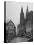 Damaged Cologne Cathedral-null-Stretched Canvas