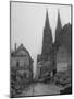 Damaged Cologne Cathedral-null-Mounted Photographic Print