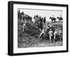 Damaged French Field Towed Away During World War I-Robert Hunt-Framed Photographic Print