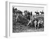 Damaged French Field Towed Away During World War I-Robert Hunt-Framed Photographic Print