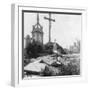 Damaged Graves, Old Communal Cemetery, Ypres, Belgium, World War I, C1914-C1918-Nightingale & Co-Framed Giclee Print