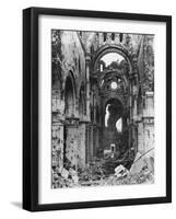 Damaged Interior of Albert Cathedral, France, World War I, C1914-C1918-Nightingale & Co-Framed Giclee Print