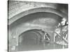 Damaged Interior of the Underground Reservoir, Beckton Sewage Works, London, 1938-null-Stretched Canvas