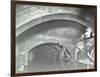 Damaged Interior of the Underground Reservoir, Beckton Sewage Works, London, 1938-null-Framed Photographic Print