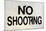 Damaged No Shooting Sign-Mr Doomits-Mounted Photographic Print