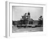 Damaged Town Hall During Boer War-null-Framed Premium Photographic Print
