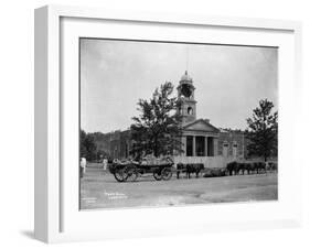 Damaged Town Hall During Boer War-null-Framed Premium Photographic Print