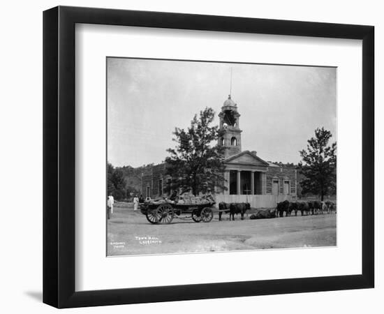 Damaged Town Hall During Boer War-null-Framed Photographic Print