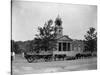 Damaged Town Hall During Boer War-null-Stretched Canvas