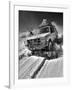 Damaraland, Four Wheel Drive Vehicles are the Best Means of Travel in Desert Environment, Namibia-Mark Hannaford-Framed Photographic Print