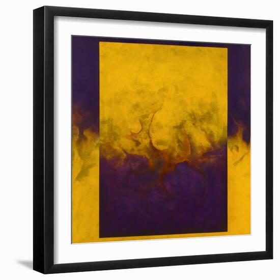 Damascene Moment: Blue and Gold, 2010-Mathew Clum-Framed Giclee Print