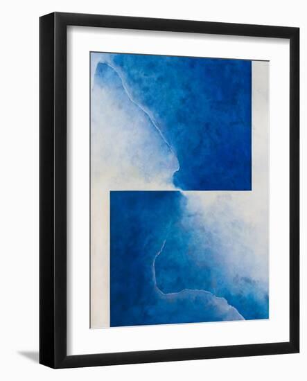 Damascene Moment: Blue and White, 2010-Mathew Clum-Framed Giclee Print