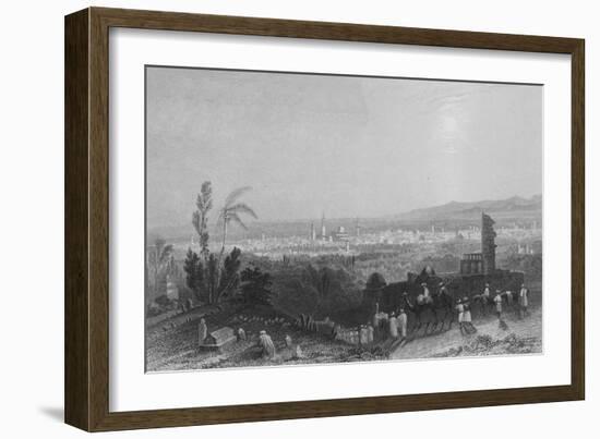 Damascus, from Above Salahyeh-William Henry Bartlett-Framed Giclee Print
