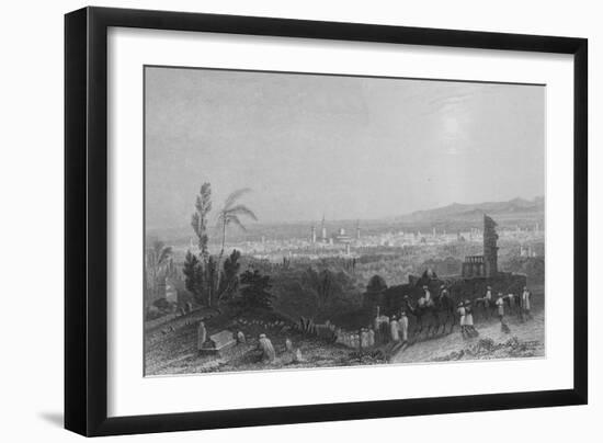 Damascus, from Above Salahyeh-William Henry Bartlett-Framed Giclee Print