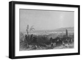 Damascus, from Above Salahyeh-William Henry Bartlett-Framed Giclee Print