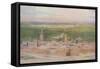 Damascus from Salahiyeh: Sunset over the City-Walter Spencer-Stanhope Tyrwhitt-Framed Stretched Canvas